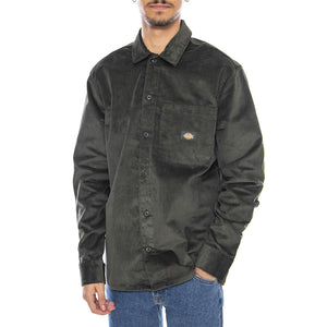 Corduroy Shirt LS Olive Green - Camicia in Velluto Verde Uomo DK0A8652OGX1 . DICKIES 