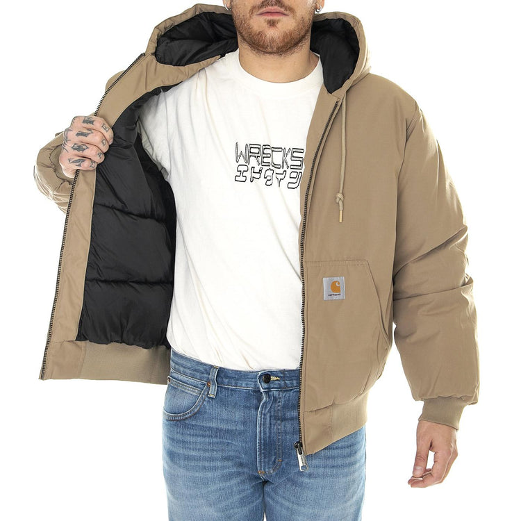 Active Cold Jacket Leather - Giacca Invernale Uomo Beige I032828.8YXX  CARHARTT WIP 