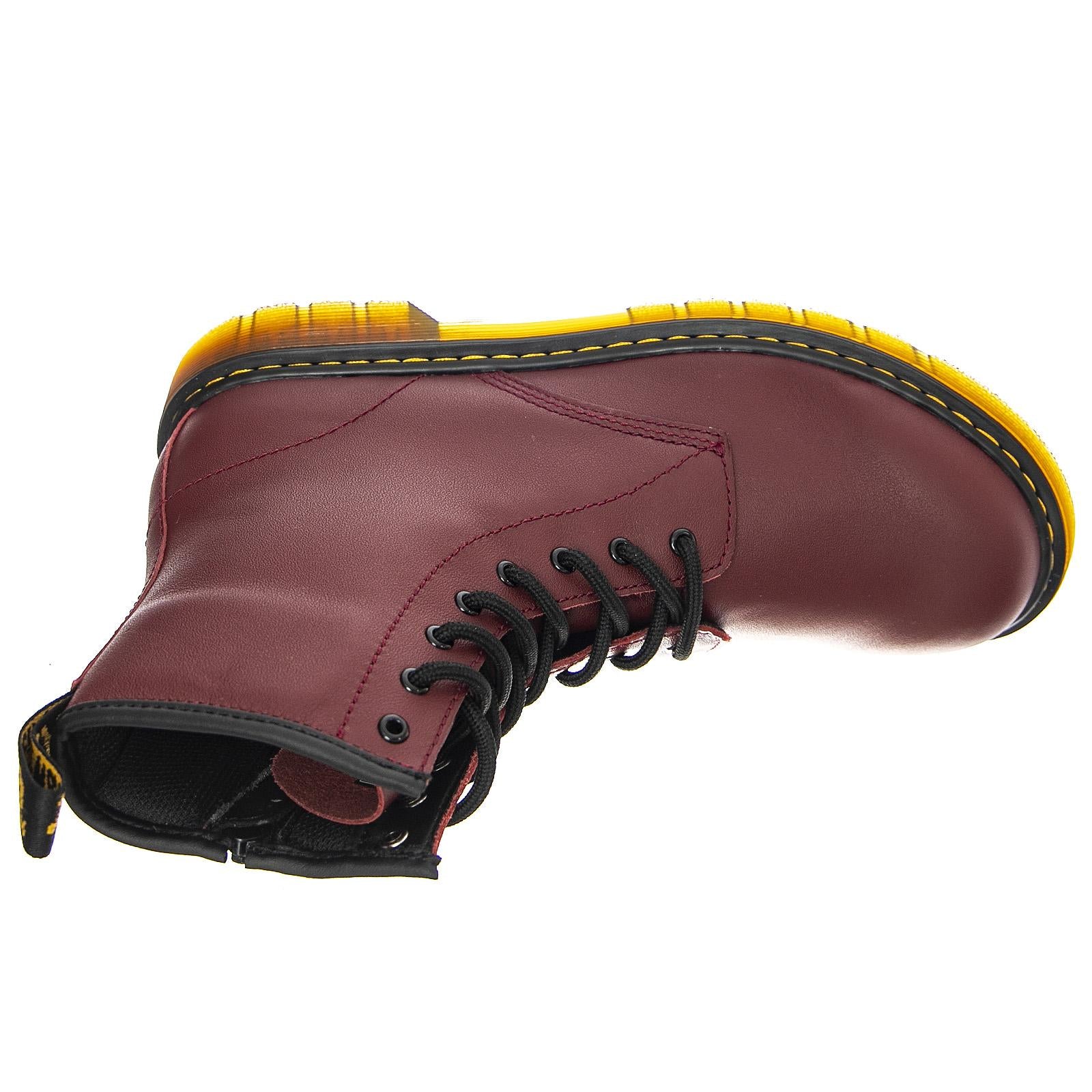 1460 Y Cherry Red Softy - Stivaletti Profilo alla Caviglia Bambino Marroni 21975600  DR.MARTENS 
