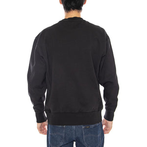 Authentic Crew Black Agate Garment Dye F Black - Felpa Girocollo Uomo Nera A9244-0000  LEVIS 