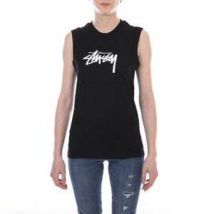 STOCK RAW MUSCLE TEE BLACK 2941371-BLACK  STUSSY 