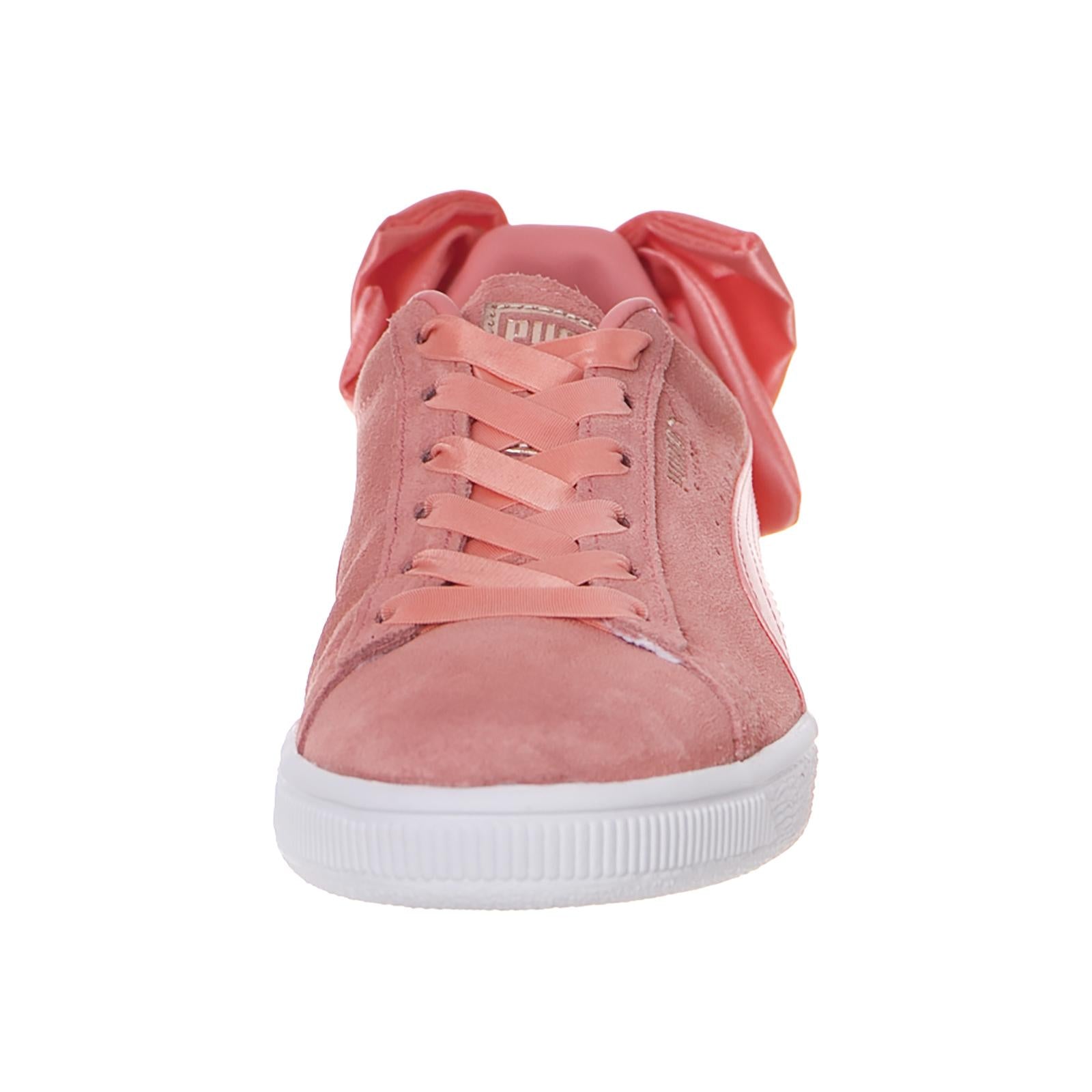 Suede Bow Wn s Shell Pink-Shell Pin 36731701  PUMA 