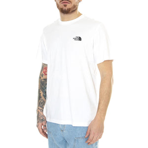 M S/S Simple Dome Tee Tnf White - Maglietta Girocollo Uomo Bianca NF0A87NGFN41  THE NORTH FACE 