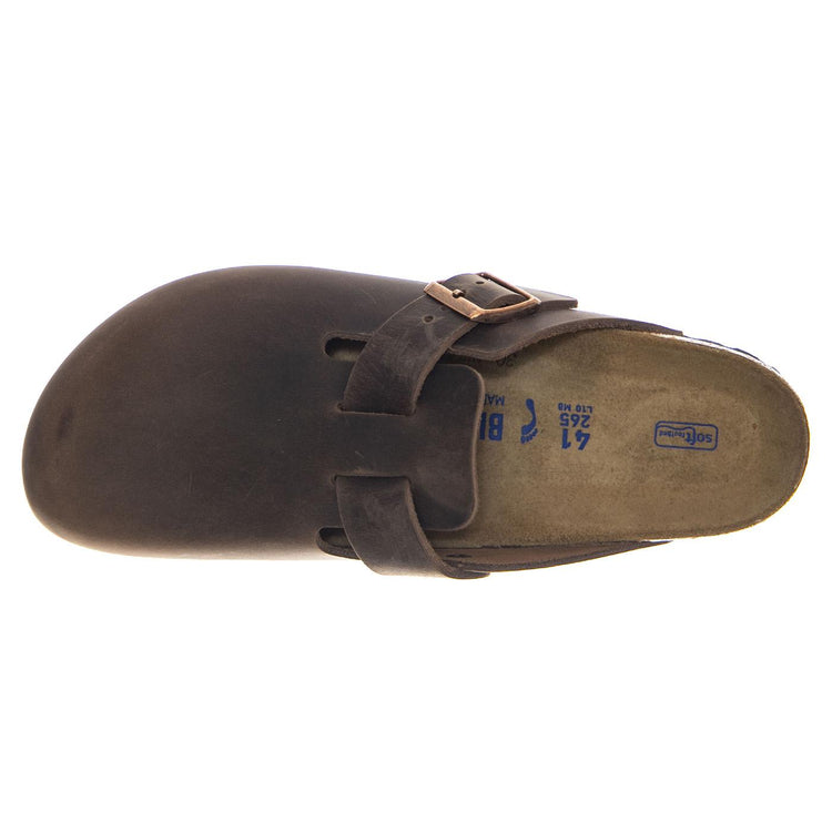 Boston SFB BasaltGray, Suede Leather Brown -- Sandali Uomo Marroni 0159713 . BIRKENSTOCK 