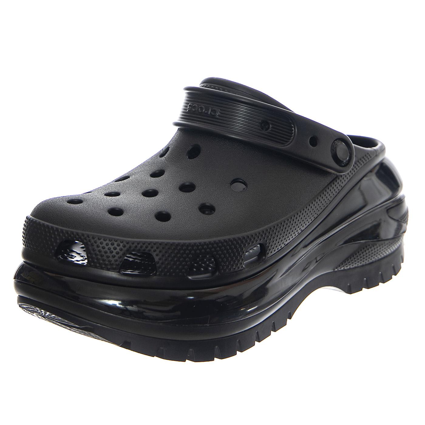 Classic Mega Crush Clog W Black - Sandali Donna / Uomo Neri CR.207988-BLK  CROCS 