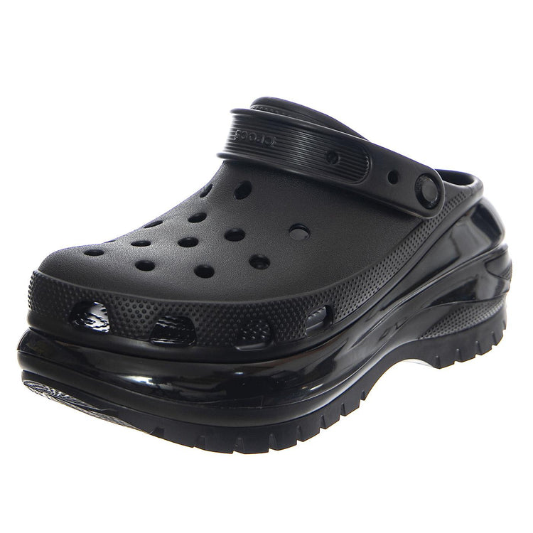 Classic Mega Crush Clog W Black - Sandali Donna / Uomo Neri CR.207988-BLK  CROCS 