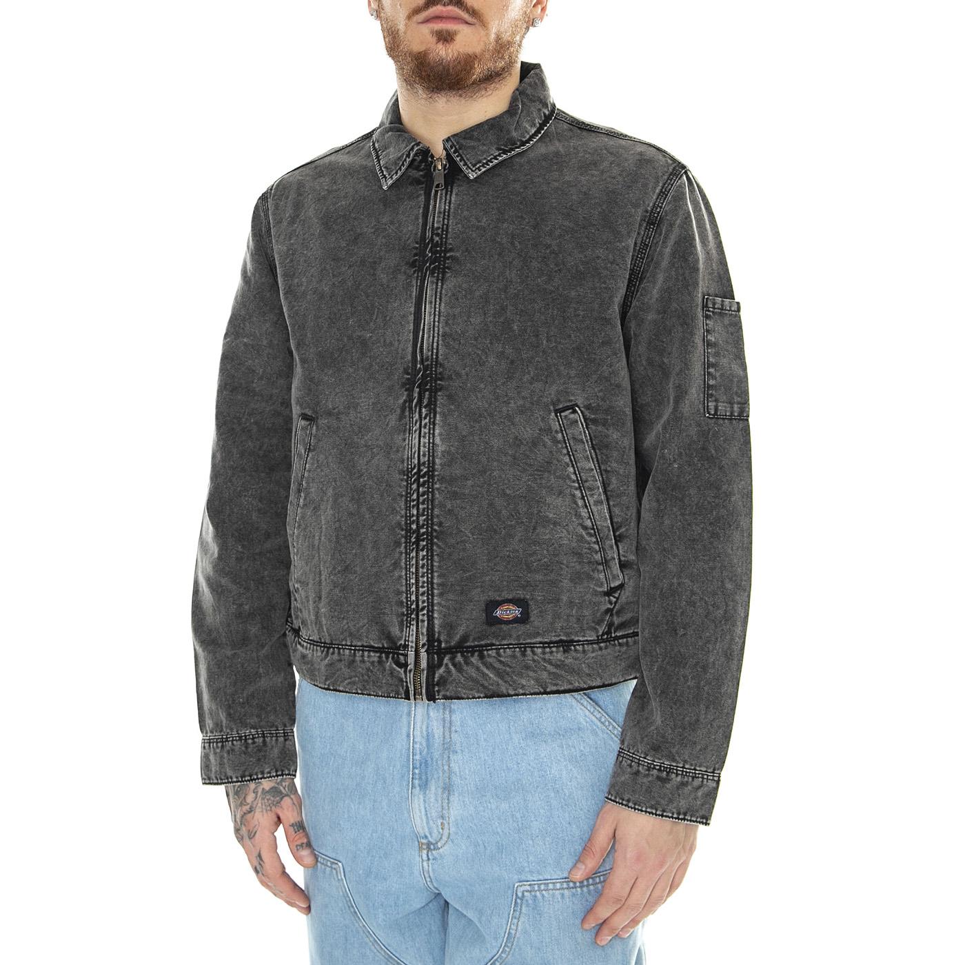 Newington Jacket Double Dye / Acid Wash Black - Giacca Uomo Grigia DK0A4YQNH861  DICKIES 