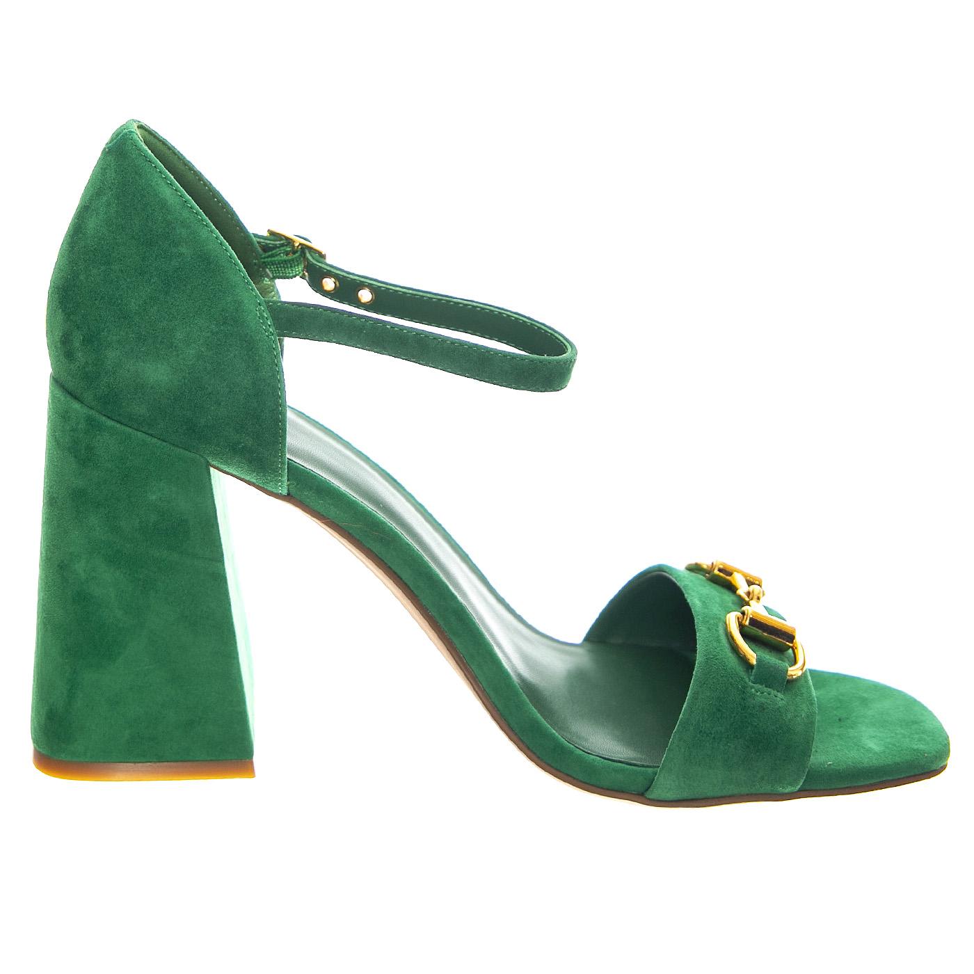 Pop-Star-B Mint Gold Suede - Sandali Donna Verdi JCSJCD-176-2-07-MINT  JEFFREY CAMPBELL 