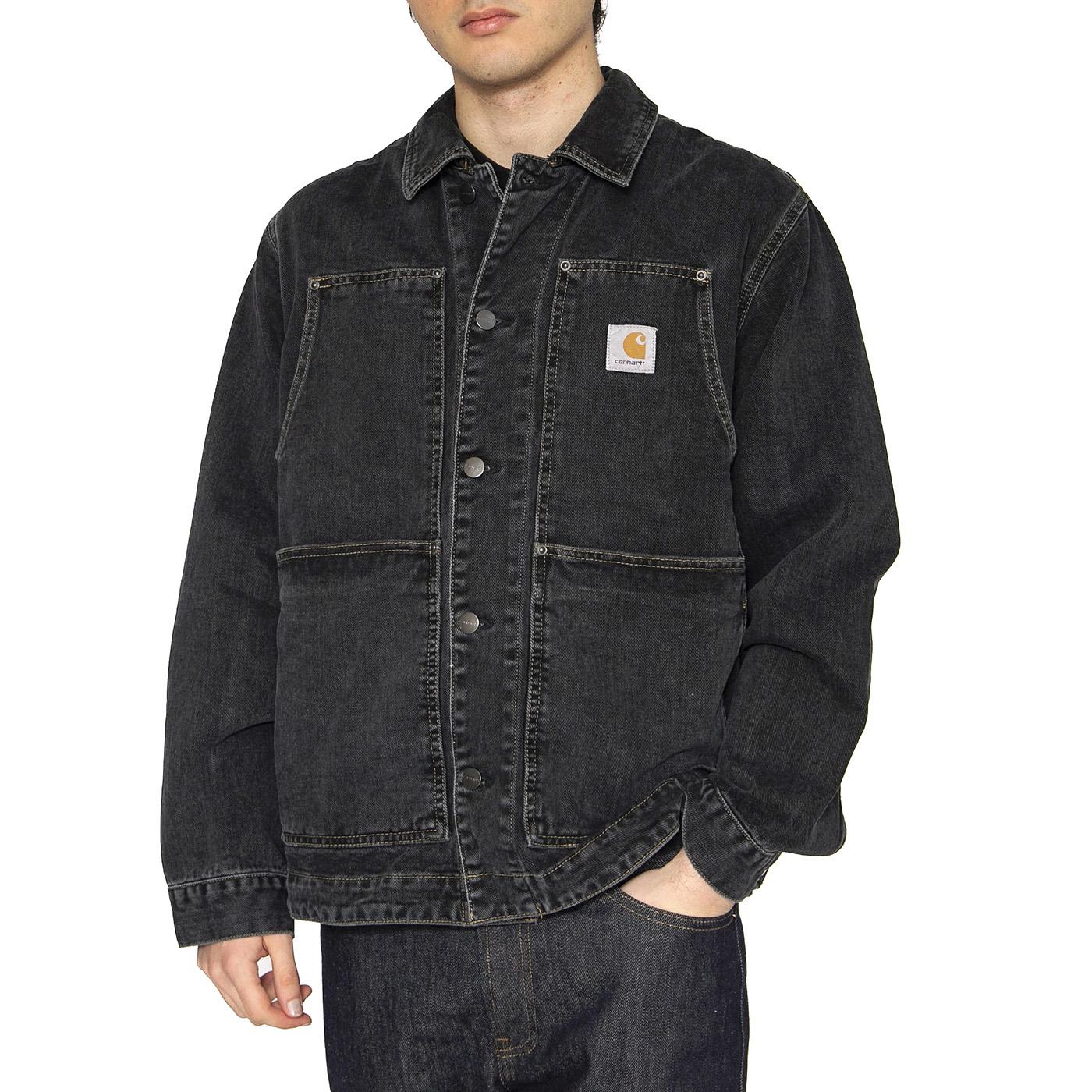 OG Double Front Jacket Black - Giacca Denim Jeans Uomo Nera I034866.8906  CARHARTT WIP 