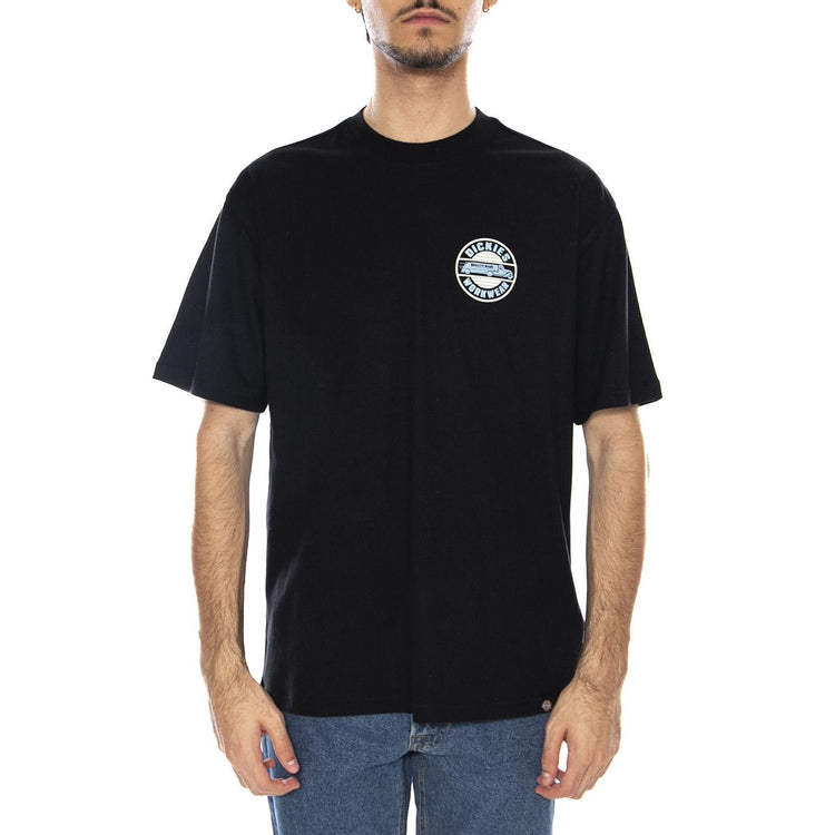 DICKIES Circle Tee Black - Maglietta Girocollo Uomo Nera DK0A87QLBLK1  DICKIES 