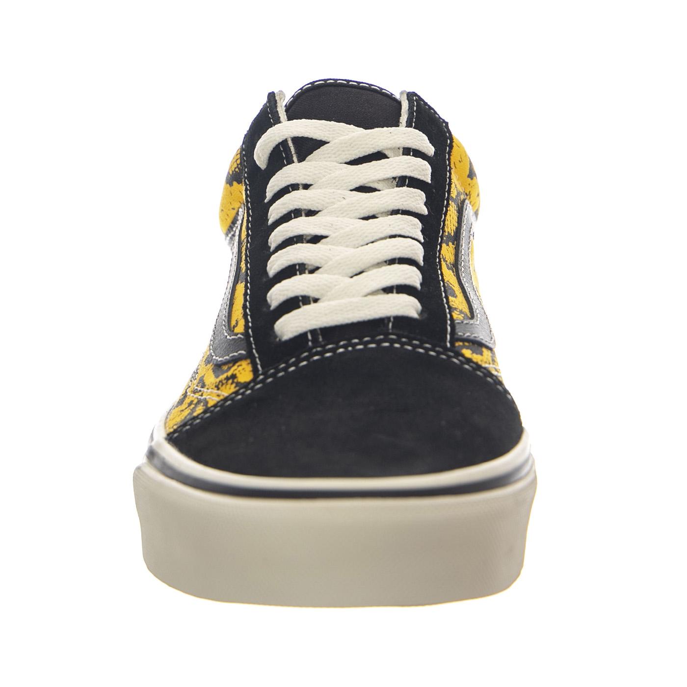 Old Skool Uomo Black / Yellow -- Scarpe Stringate Uomo Nero / Giallo VN000DB3 Y231 VANS 