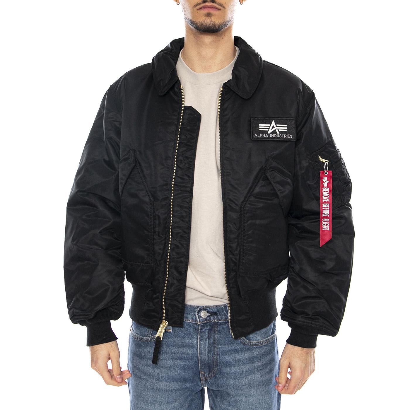 CWU 45 Black Jacket -- Giacca Uomo Nera F100102 3 ALPHA INDUSTRIES 