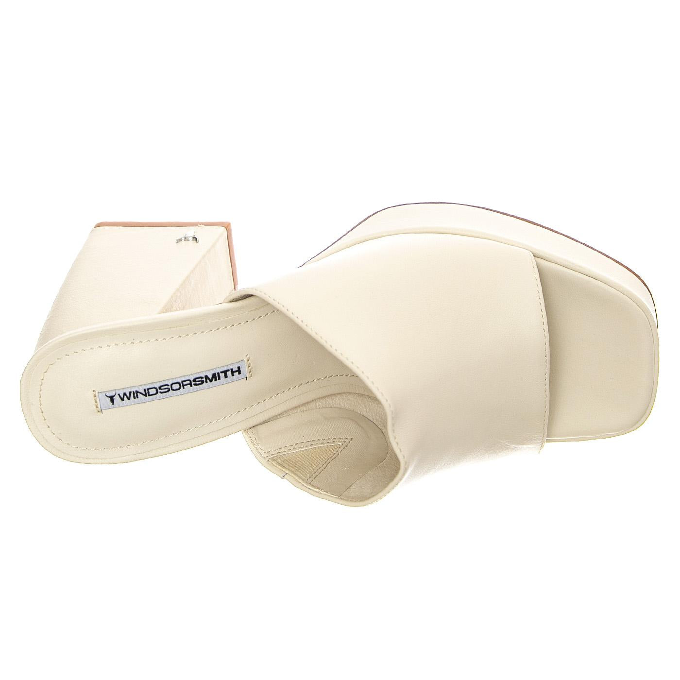 Closer Buttermilk - Sandali in Pelle Donna Bianchi WSSCLOSER-BML  WINDSOR SMITH 