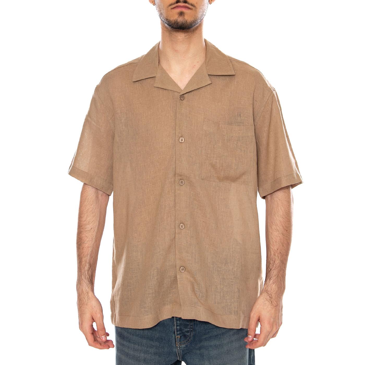SHORT SLEEVES SHIRT CHINCHILLA - Camicia Maniche Corte Uomo Marrone 22036242 4919785 ONLY & SONS 