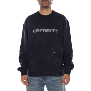 PAINTER SWEAT DARK NAVY - Felpa Girocollo Uomo Blu Scuro I036899 1CEJ CARHARTT WIP 