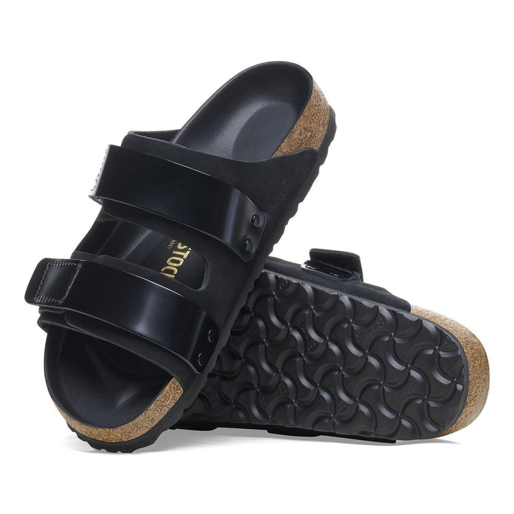 UJI Black Nabuck Leather - Sandali Uomo Neri 1026570  BIRKENSTOCK 