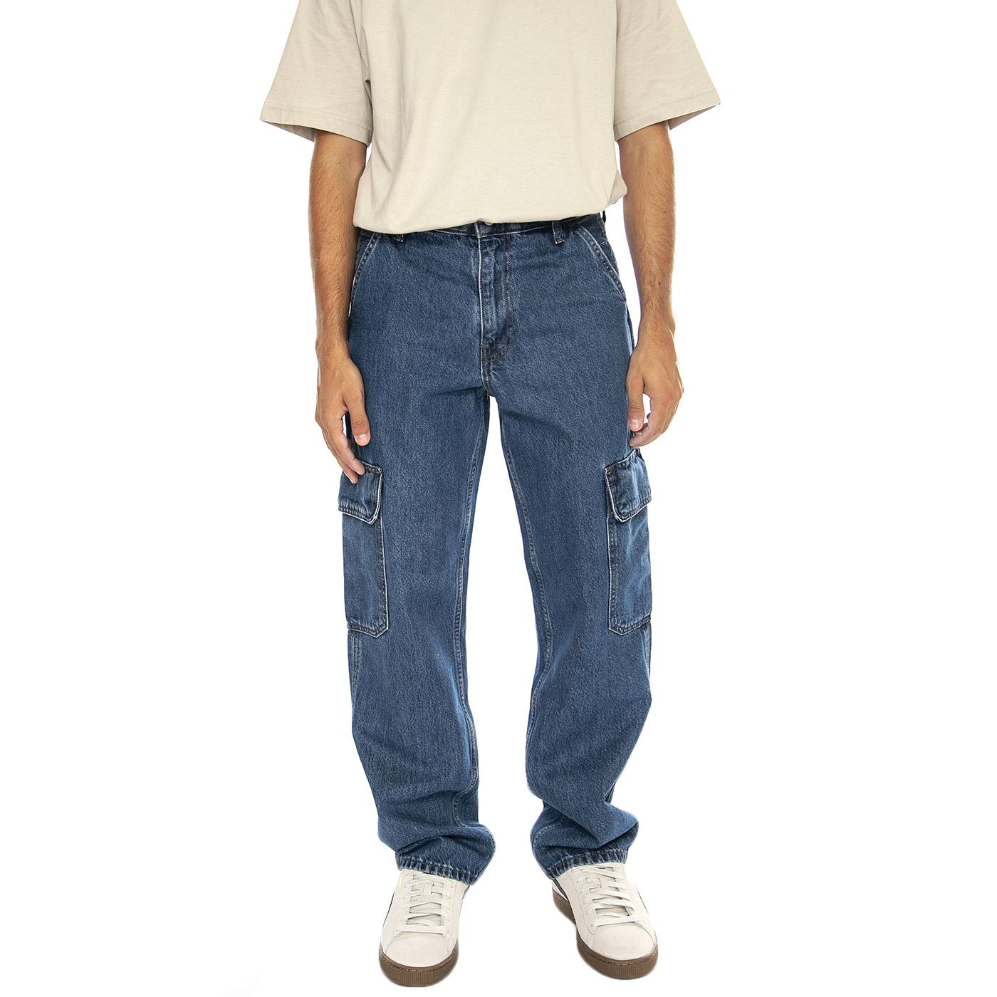 568 Loose Straight  Cargo Get Invloved T2 Blue - Pantaloni Uomo Blu 000LP-0000 . LEVIS 