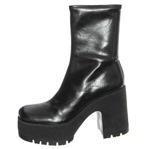 W' Refresh-L Black PU - Stivali Donna Neri JCSJCD-067-4-04-BLA  JEFFREY CAMPBELL 