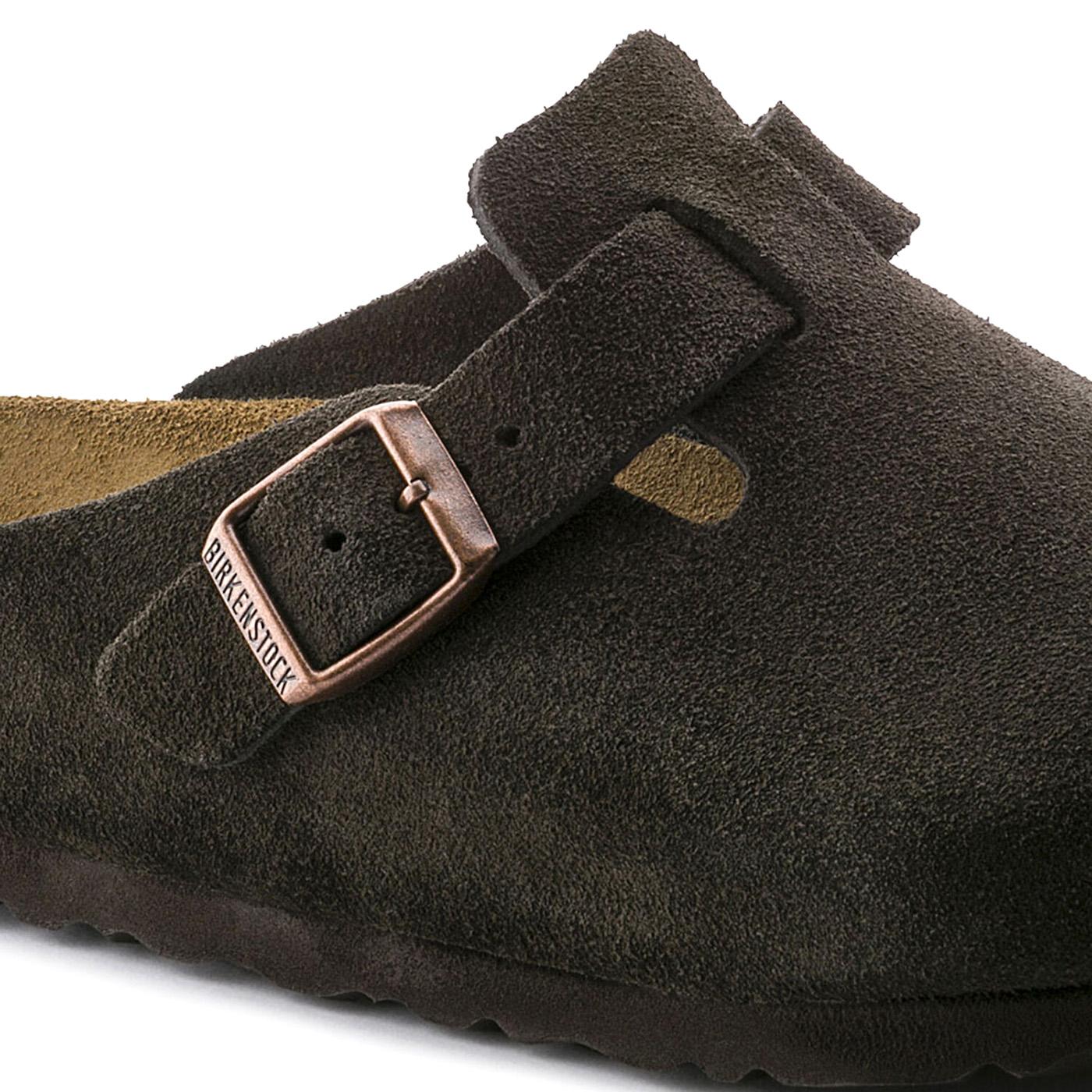 W' Boston Mocca Suede Leather - Sandali Donna Marroni 060903  BIRKENSTOCK 