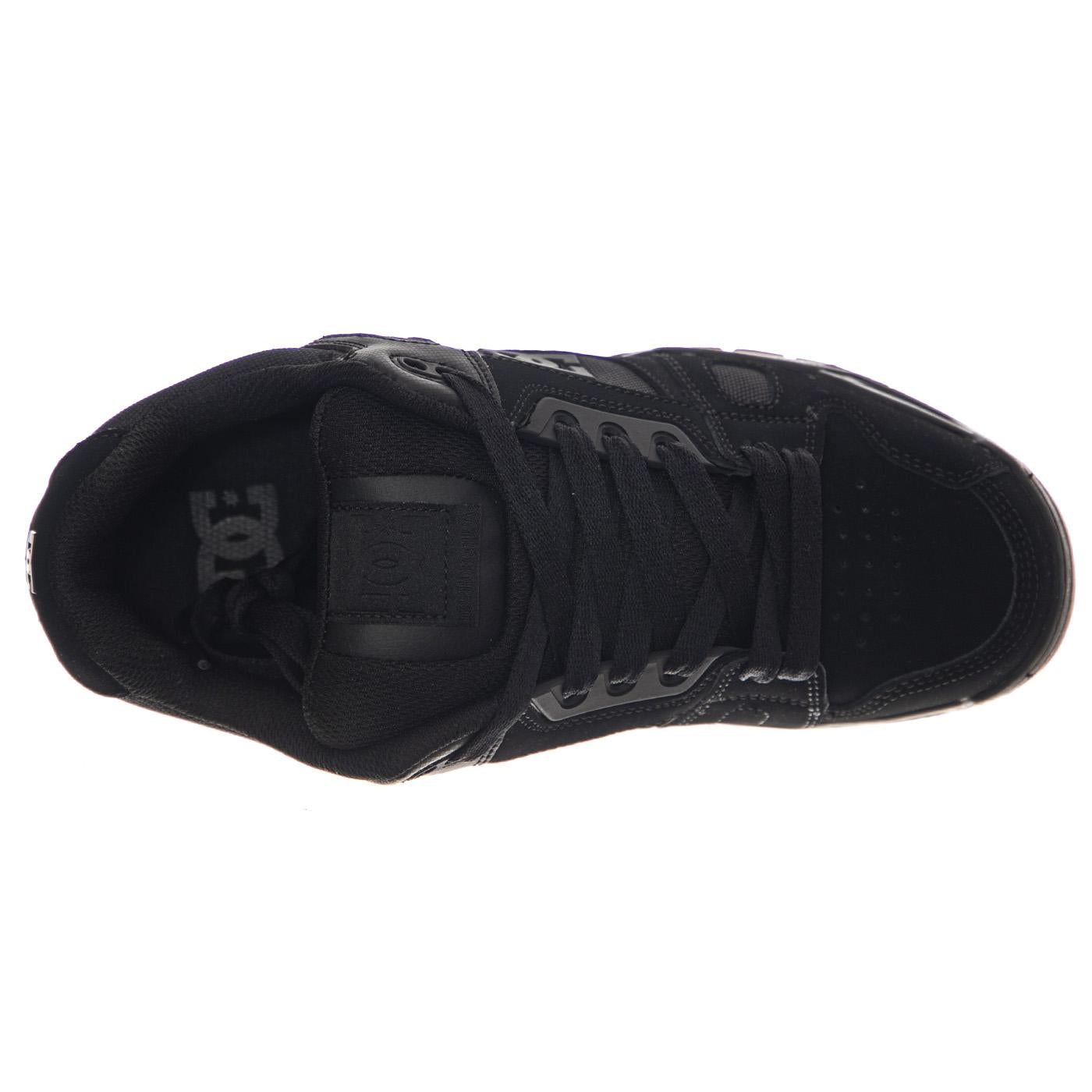 Stag Black / Gum - Scarpe Stringate Uomo Nere 320188-BGM  DC 