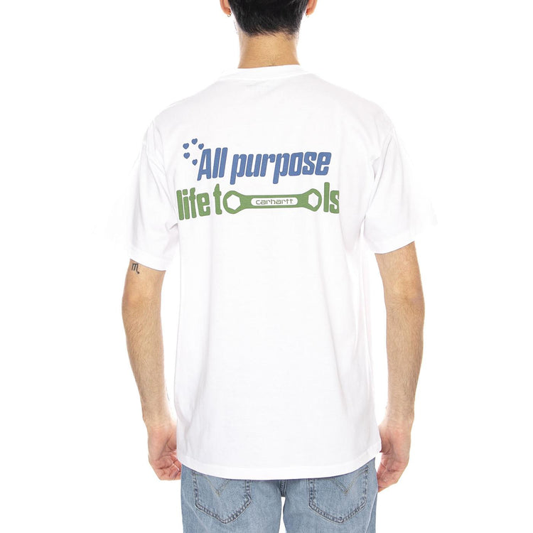 S/S All Tools T-Shirt -- Maglietta Uomo Bianca I035438.02XX . CARHARTT WIP 
