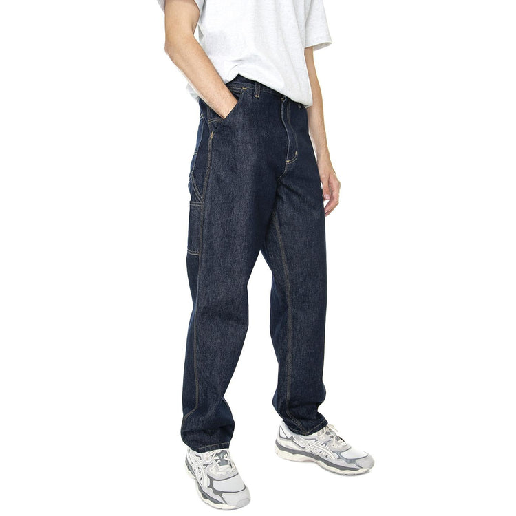 M' Single Knee Pant Blue Rinsed - Pantaloni Denim Jeans Uomo Blu I032024-0102  CARHARTT WIP 