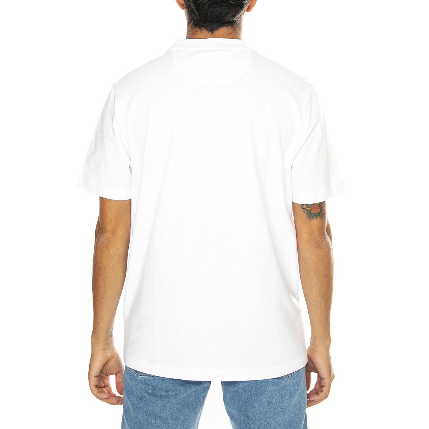 Stacy Pocket SS Tee White - Maglietta Girocollo Uomo Bianca F4KSD007-104  FARAH 