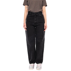 W' Brandon Pant Black - Pantaloni Denim Jeans Donna Neri I035892 8906 CARHARTT WIP 