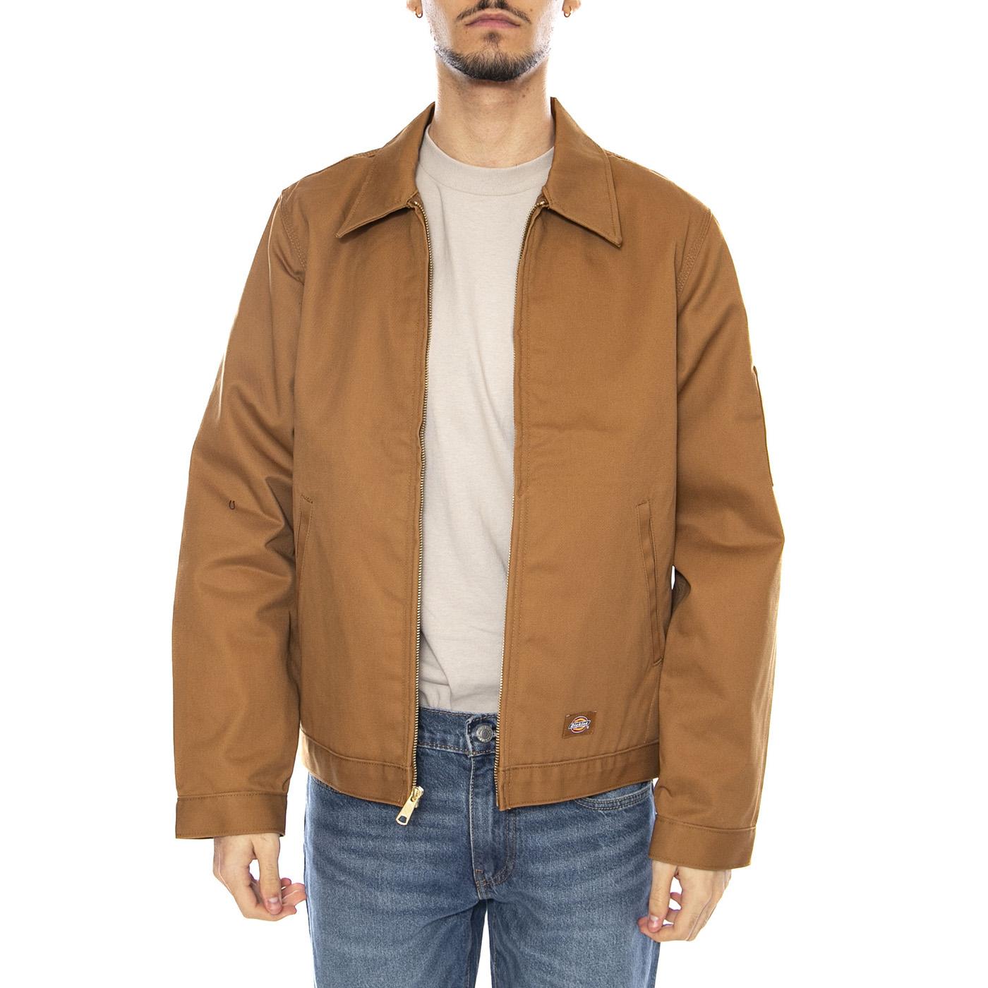 M Lined Eisenhower Jacket -- Giacca Uomo Brown Duck Marrone DK0A4XK40BD1 . DICKIES 