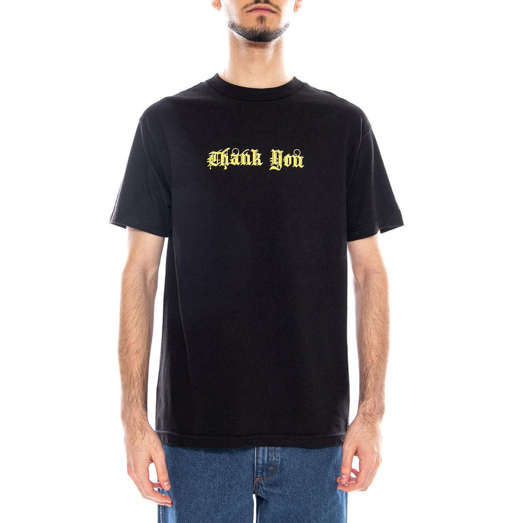 Too Drunk Too Skate Tee Black / Yellow - Maglietta Girocollo Uomo Nera TYASS014-37BLK_YLW . THANK YOU 