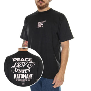 Beat Cafe S/S Tee Black - Maglietta Girocollo Uomo Nera TS02112-BLACK  HUF 