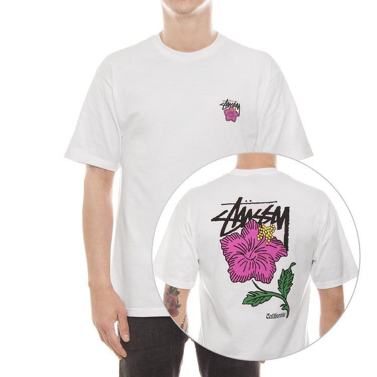 CALI ROSE TEE WHITE 1904005-WHITE  STUSSY 
