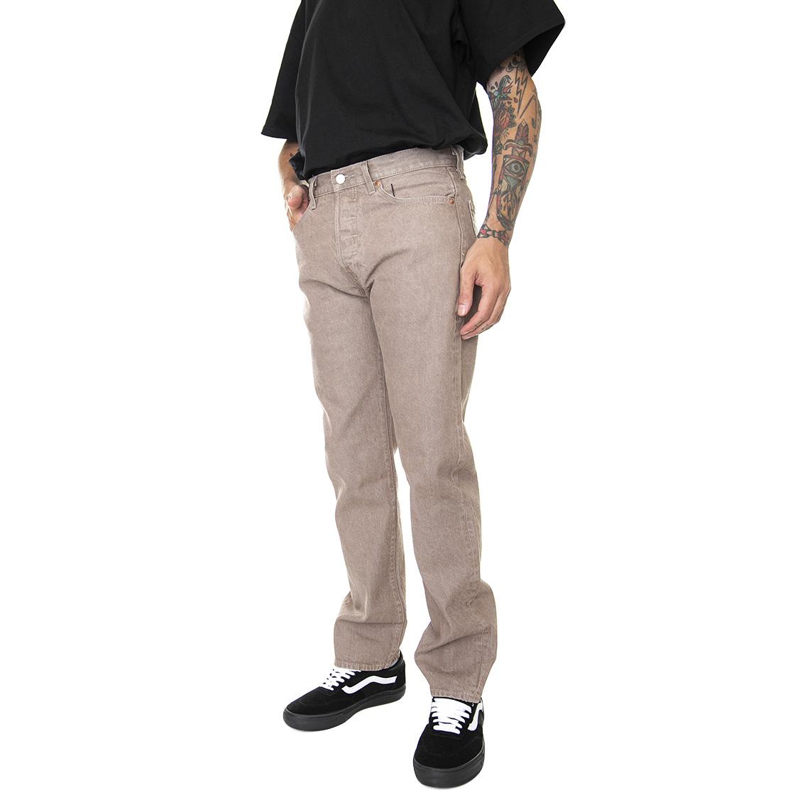 501 Levis Original Z4150 Brown Stone - Pantaloni Denim Jeans Uomo Marroni 00501-3350 . LEVIS 