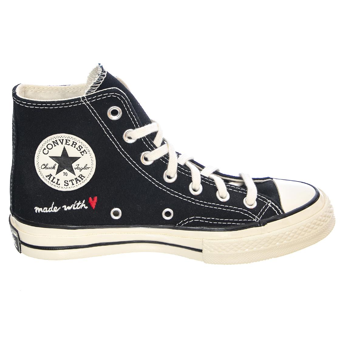 Chuck 70 - Scarpe Stringate Profilo Alto Uomo Nere / Black / Egret / Black US 6 171118C-374  CONVERSE 
