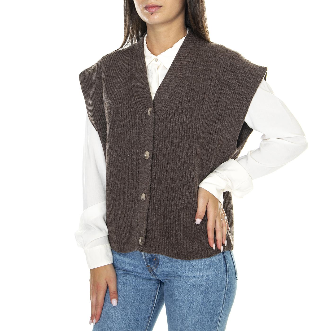 Maglia Donna 250 - Gilet Donna Marrone W264M27W555-250  SKILLS 