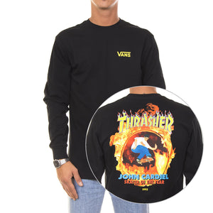 Mn Thrasher Cardiel Sweat - Black - Felpa Girocollo Uomo Nera VA36L6BLK  VANS 