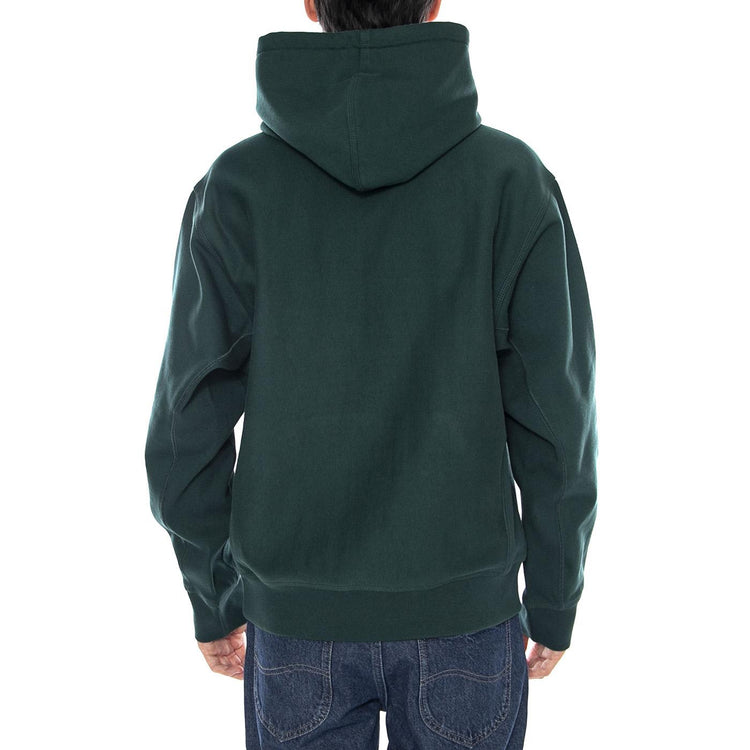 Hooded American Script Sweat Dark Fir - Felpa con Cappuccio Uomo Verde I028279.05AXX  CARHARTT WIP 