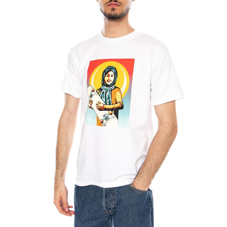 SKATEISTAN / OBEY TEE - Maglietta Girocollo Uomo Bianca 165264402 WHT OBEY 