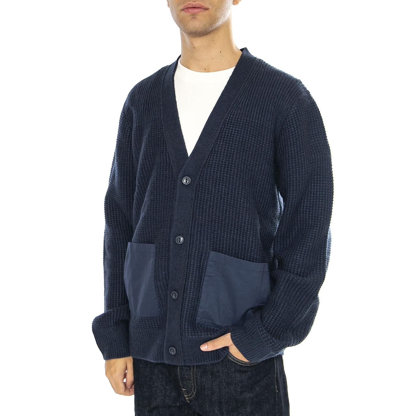 Cardigan Navy - Cardigan Uomo Blu 112357288-BLUE  WRANGLER 