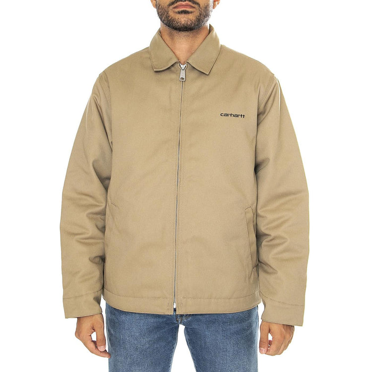 Module Script Jacket Leather / Black rigid - Giacca Uomo Marrone I033763.0DK01  CARHARTT WIP 