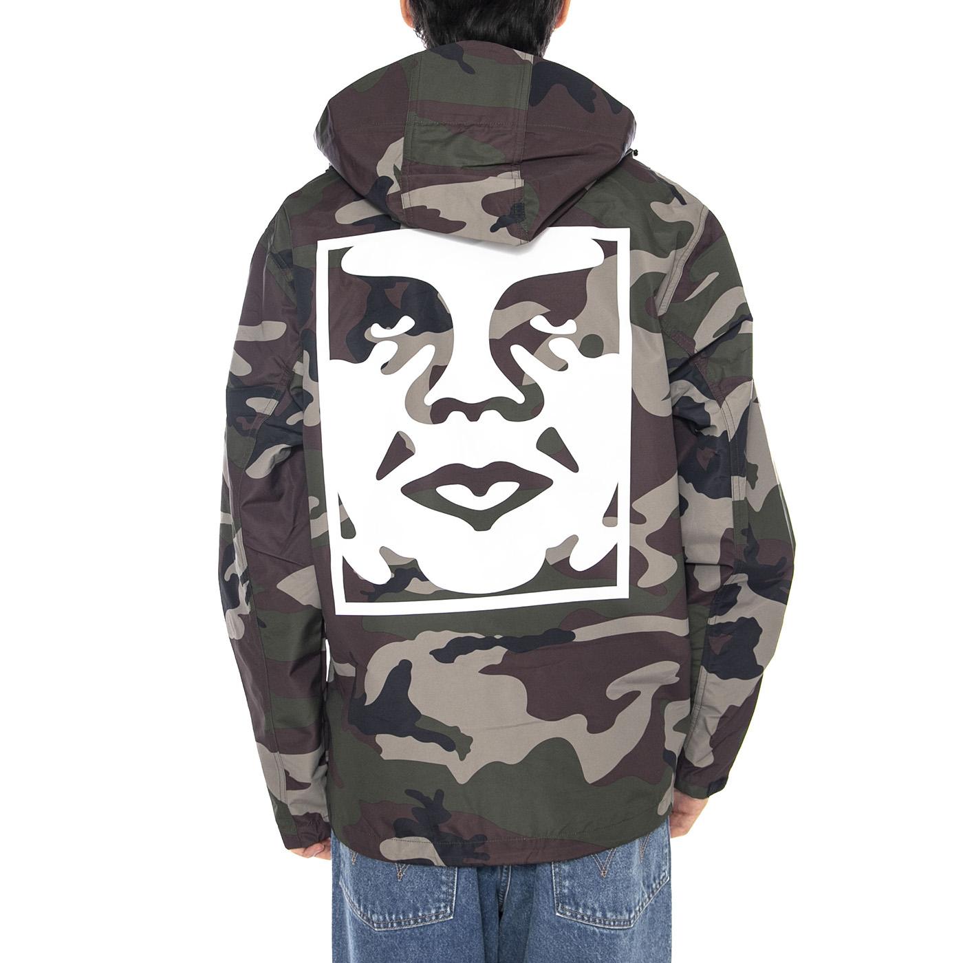 Order Jacket Field Camo - Giacca con Cappuccio Uomo Camo 121800519 FCA OBEY 