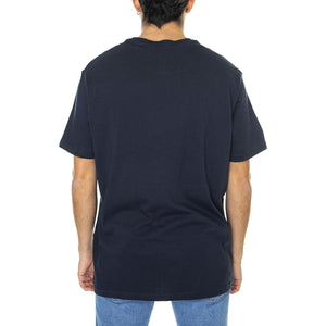 Signature Flock Tee Dark Navy - Maglietta Girocollo Uomo Blu 65092-025  BEN SHERMAN 