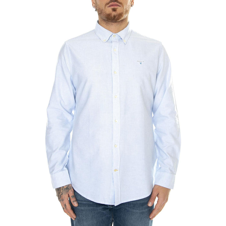 Striped Oxtown Tailored Shirt Sky Blue - Camicia Uomo Blu SS24-MSH5303-BL32  BARBOUR 