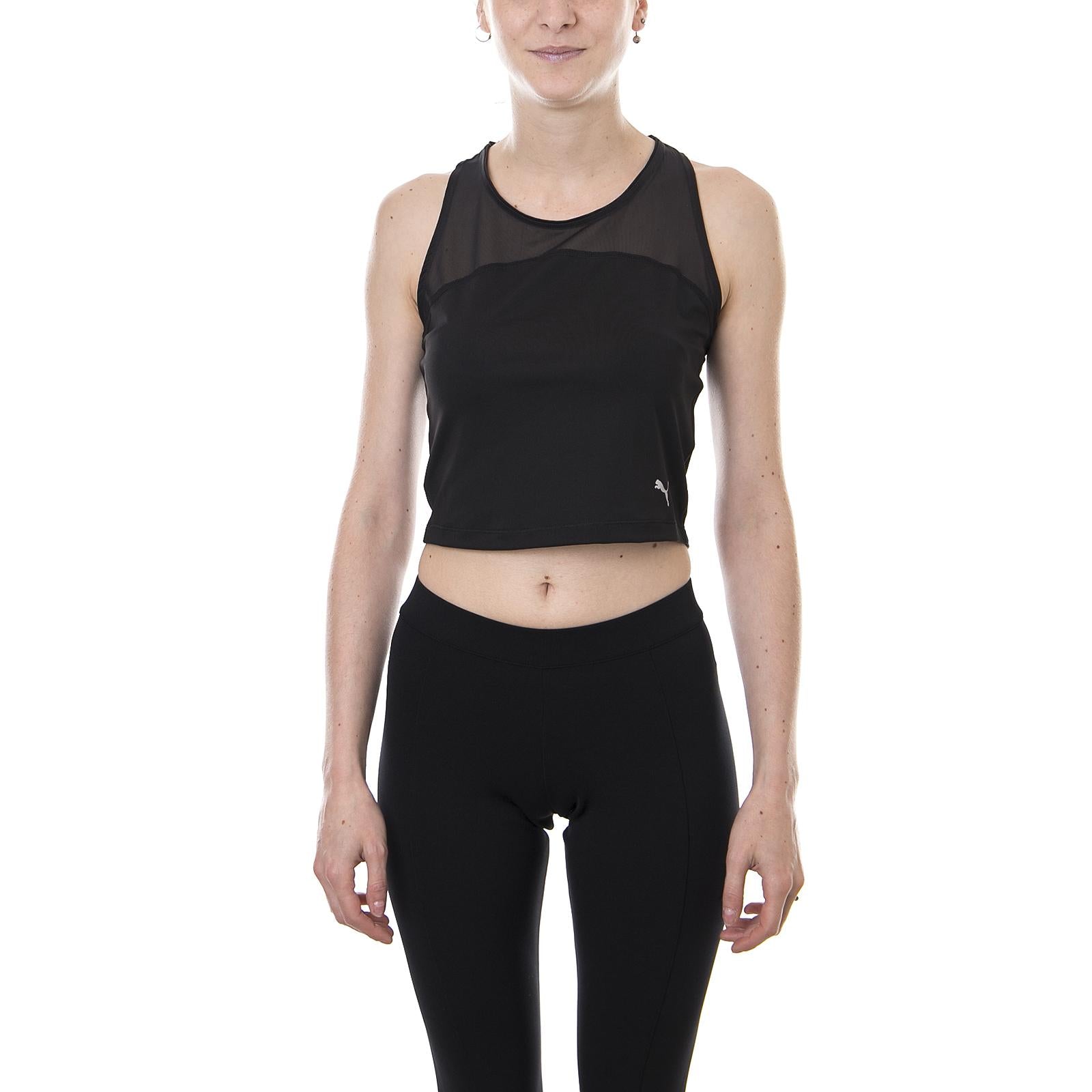 Explosive Run L Crop Top W Puma Blac 51630001  PUMA 