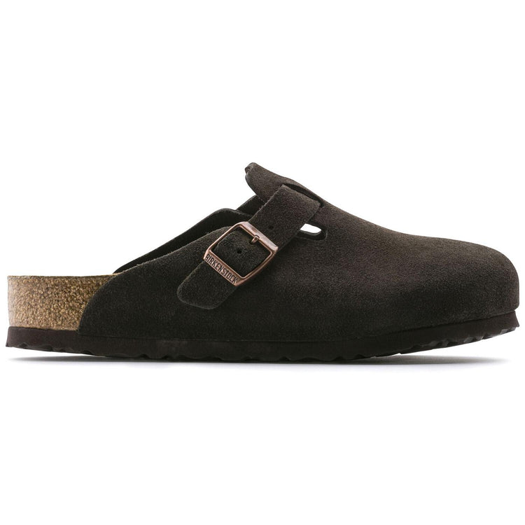 W' Boston Mocca Suede Leather - Sandali Donna Marroni 060903  BIRKENSTOCK 