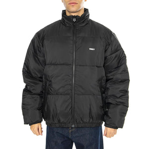Benny Puffer Jacket Black Multi - Giacca Uomo Nera 121800507-BKM  OBEY 