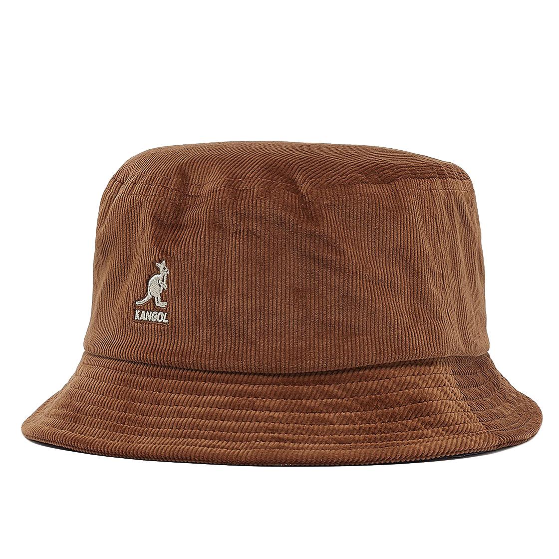 Cord Bucket Wood - Cappello da Pescatore Marrone K4228HT WD207 KANGOL 