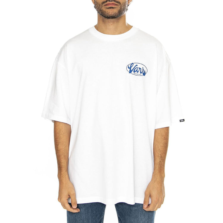 Global Line SS White - Maglietta Girocollo Uomo Bianca VN000HFYWHT1  VANS 