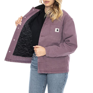 W Carhartt OG Michigan Coat - Phlox / Tobacco - Cappotto Donna I035671_3A8_4O . CARHARTT WIP 