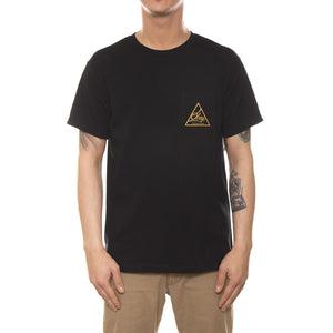 NEXT ROUND 2 PREMIUM POCKET S/S TEE BLACK/GOLD 165371005-BLG  OBEY 